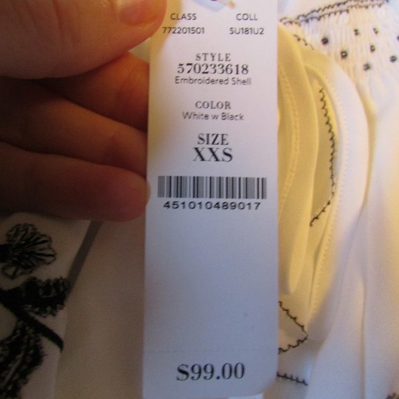 WHBM Embroidered Shell - Picture 8 of 10